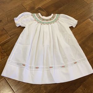 Smocked Christmas Dress size 6 Months